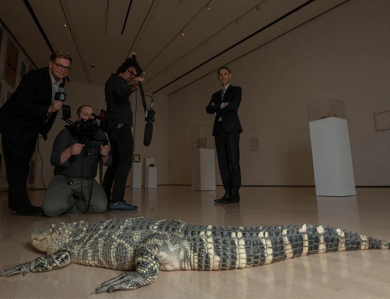 'Transported Man' is now on view at the Eli and Edythe Broad Art Museum