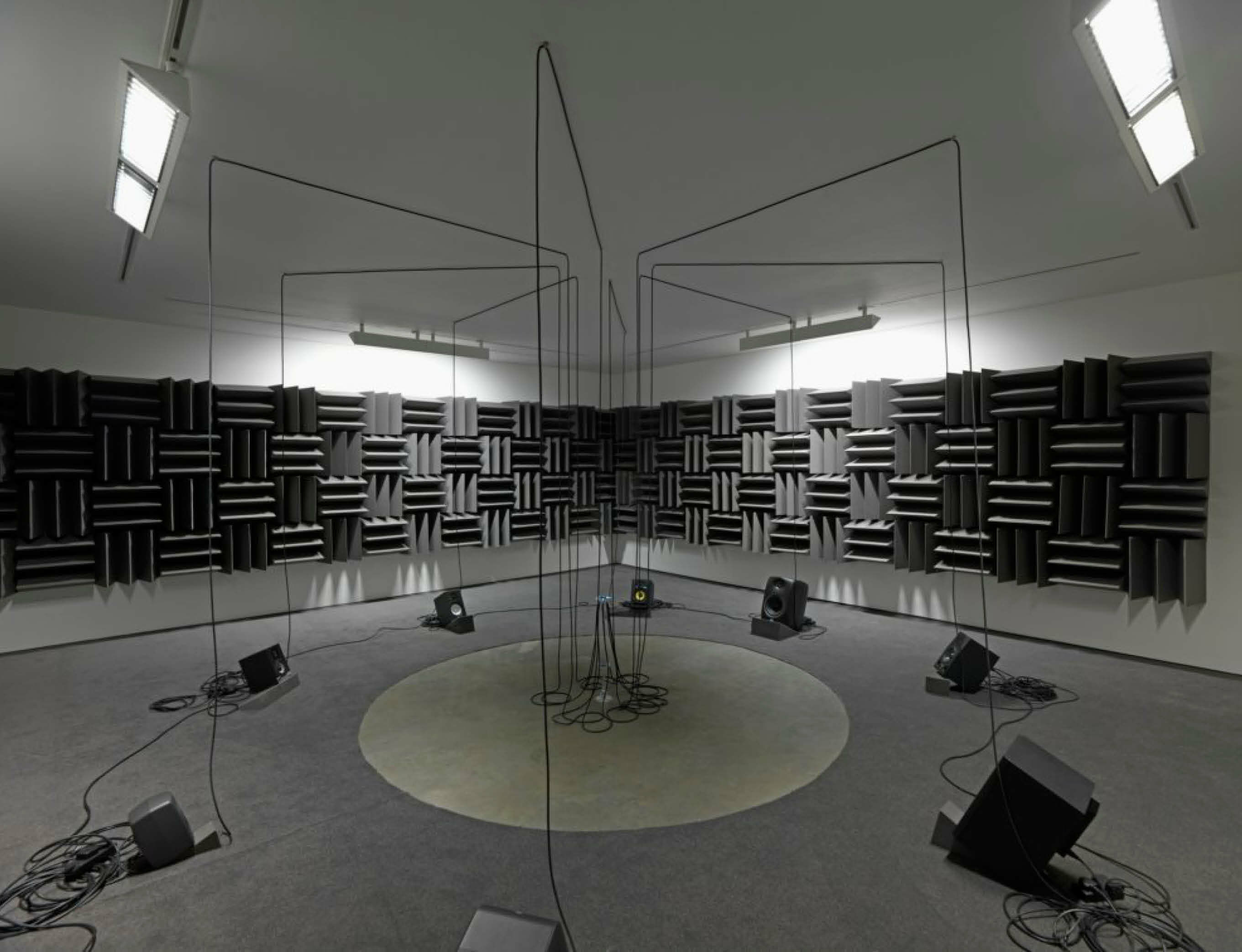 Haroon Mirza's 'HRM199: For a Partnership Society' at the Zabludowicz Collection