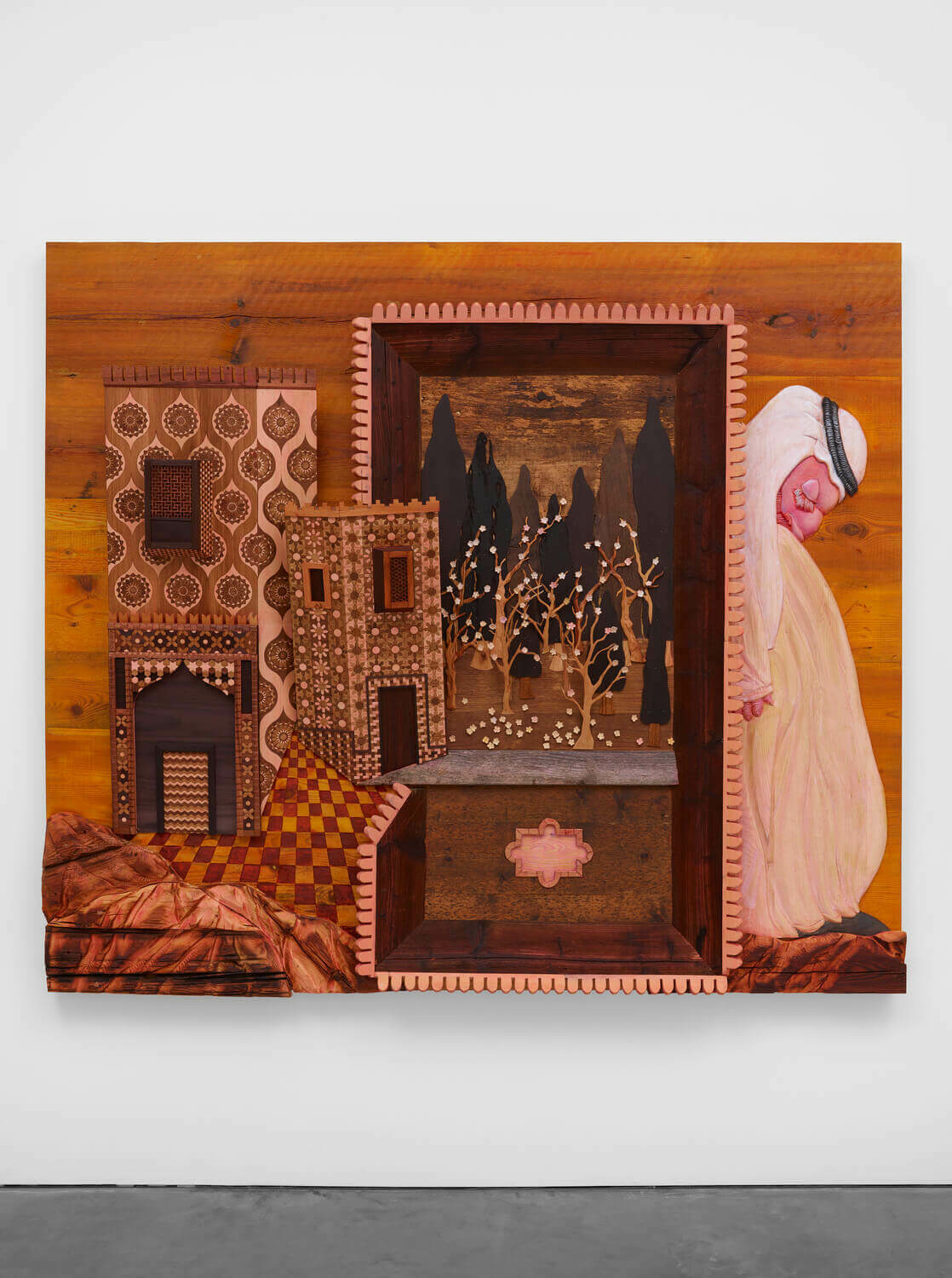 The Gulf Project Camp: Carved wood (after Haft awrang 'Seven thrones' by Jami, 1556-1565)
