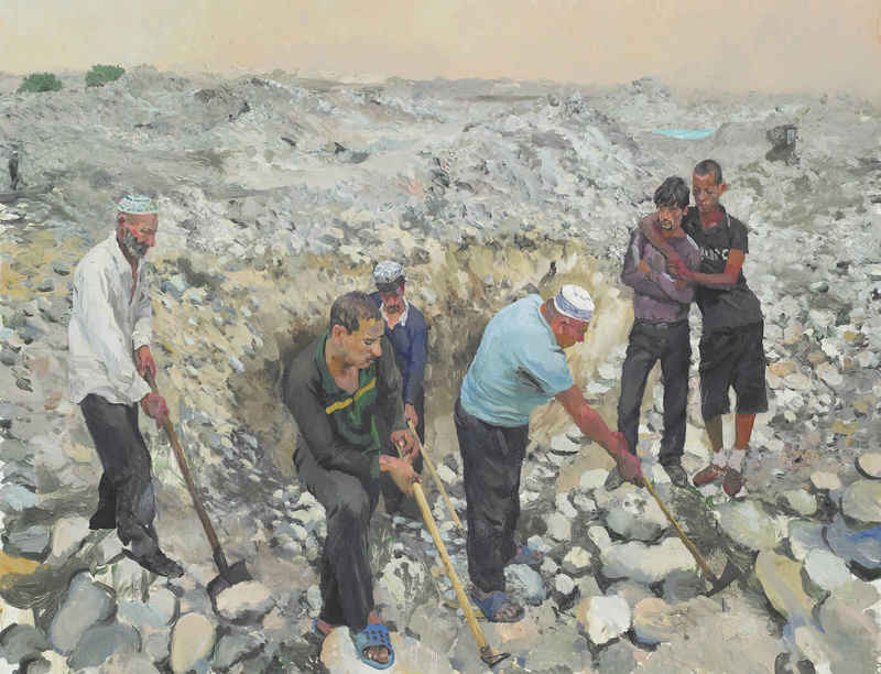 Paintings and photographs by Liu Xiaodong included in exhibition '...et labora' at Fondation Vincent van Gogh Arles
