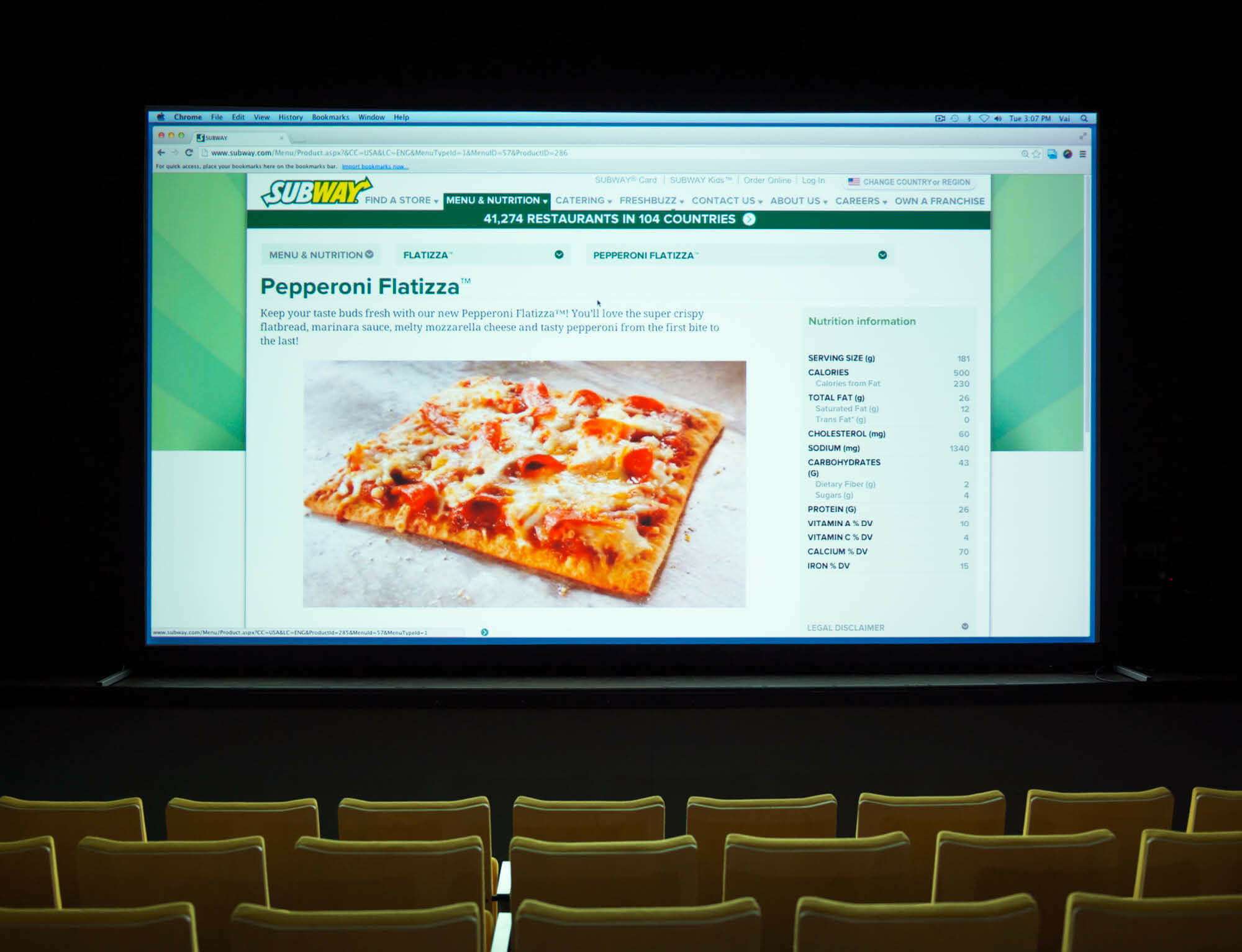 Spotlight Screenings continue with FRESHBUZZ (subway.com) by Cory Arcangel