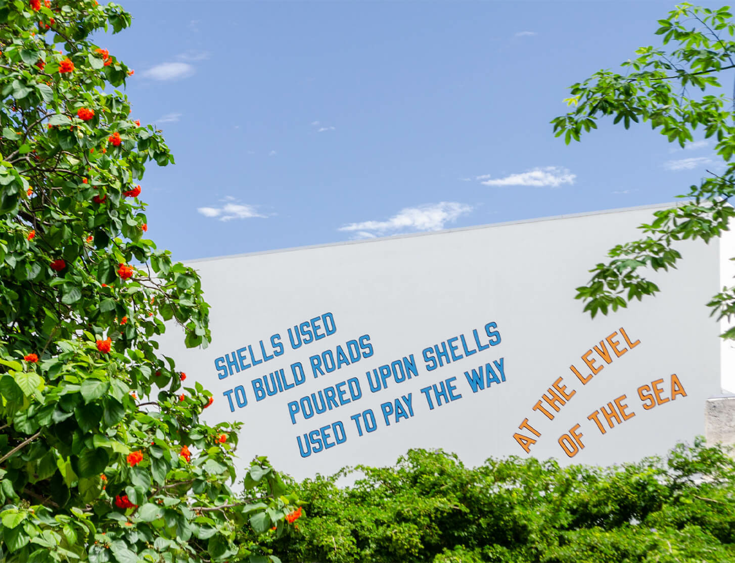 Lawrence Weiner at The Bass in Miami Beach