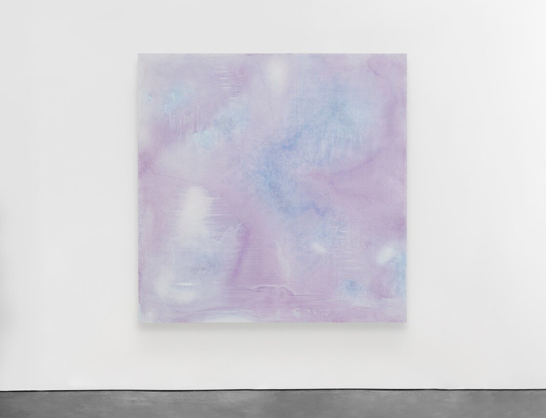 <p>Lisson Gallery is pleased to present work by <a href="https://www.lissongallery.com/artists/shirazeh-houshiary" target="_blank">Shirazeh Houshiary</a> in East Hampton. The exhibition coincides with the opening of a solo exhibition of work by the artist at Lisson Gallery in Shanghai (September 11 – October 24, 2020). ‘<a href="https://www.lissongallery.com/exhibitions/shirazeh-houshiary-as-time-stood-still" target="_blank">As Time Stood Still</a>’ is her first presentation in the Chinese city, and encompasses a series of new works created and inspired by the artist’s experience of lockdown in the UK, where she is based. As with much of her work, these concurrent exhibitions are deeply personal and philosophical, exploring profound questions about perception and imagination, as well as the fundamental power of beauty.</p>
<p>In the painting on view in East Hampton, <em>Only a Flicker</em> (2016), a string of tiny penciled words overlay diaphanous clouds of light blue and violet pigments. To create these paintings, a mixture of water and pigment is poured onto the surface of the canvas to produce an enigmatic ground punctuated by pooling sediment and irregular apertures. Each word is precisely written, but they cumulatively become illegible, weaving around the picture plane to create intricate webs, which are then further interlaced with pigment. The ethereal atmosphere created within the painting defines the core ideas at the heart of Houshiary’s practice — striving to capture the intangible essence that underlies existence through the embodiment of profound abstract concepts.</p>
<p>Since its inauguration this summer, Lisson Gallery’s 1,000 square foot <a href="https://www.lissongallery.com/news/lisson-gallery-opens-in-east-hampton" target="_blank">East Hampton space</a> has presented exhibitions focused on both seminal, historic artworks and premiered new bodies of work. Previous artists on view include <a href="https://www.lissongallery.com/artists/stanley-whitney" target="_blank">Stanley Whitney</a>, <a href="https://www.lissongallery.com/artists/carmen-herrera" target="_blank">Carmen Herrera</a>, <a href="https://www.lissongallery.com/artists/anish-kapoor" target="_blank">Anish Kapoor</a>, <a href="https://www.lissongallery.com/artists/van-hanos" target="_blank">Van Hanos</a>, <a href="https://www.lissongallery.com/artists/joanna-pousette-dart" target="_blank">Joanna Pousette-Dart</a> and <a href="https://www.lissongallery.com/artists/sean-scully" target="_blank">Sean Scully</a>. This focused format, in an intimate setting, recalls the origins of Lisson Gallery, which was established in 1967 in a storefront window on London’s Bell Street. The Long Island location of the new space joins Lisson’s two other galleries in the New York area, including the recent expansion to a second location on West 24th Street in Manhattan’s Chelsea neighborhood.</p>
<p>The gallery will be open to the public Thursday to Sunday, from 11am to 4pm. The health and safety of visitors remains a top priority, and strict measures will be implemented in the space to mitigate the spread of COVID-19. A mask will be required for entry, and hand sanitizer will be provided. <a href="https://www.lissongallery.com/contact" target="_blank">Please click here</a> for further details about the guidelines and to schedule an appointment.</p>